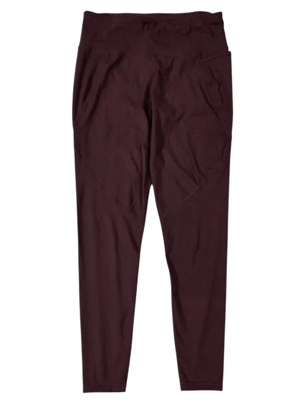 Sweaty Betty The Power Full Length Burgundy Wine Maroon Leggings Pockets